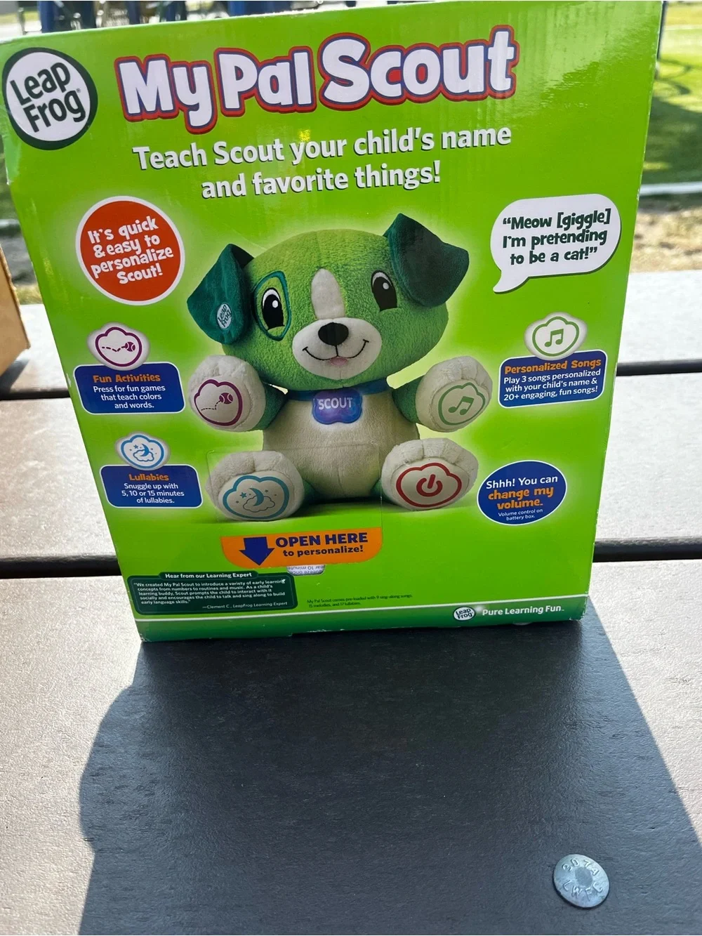 Green Interactive Learning Puppy Plush Toy for Kids